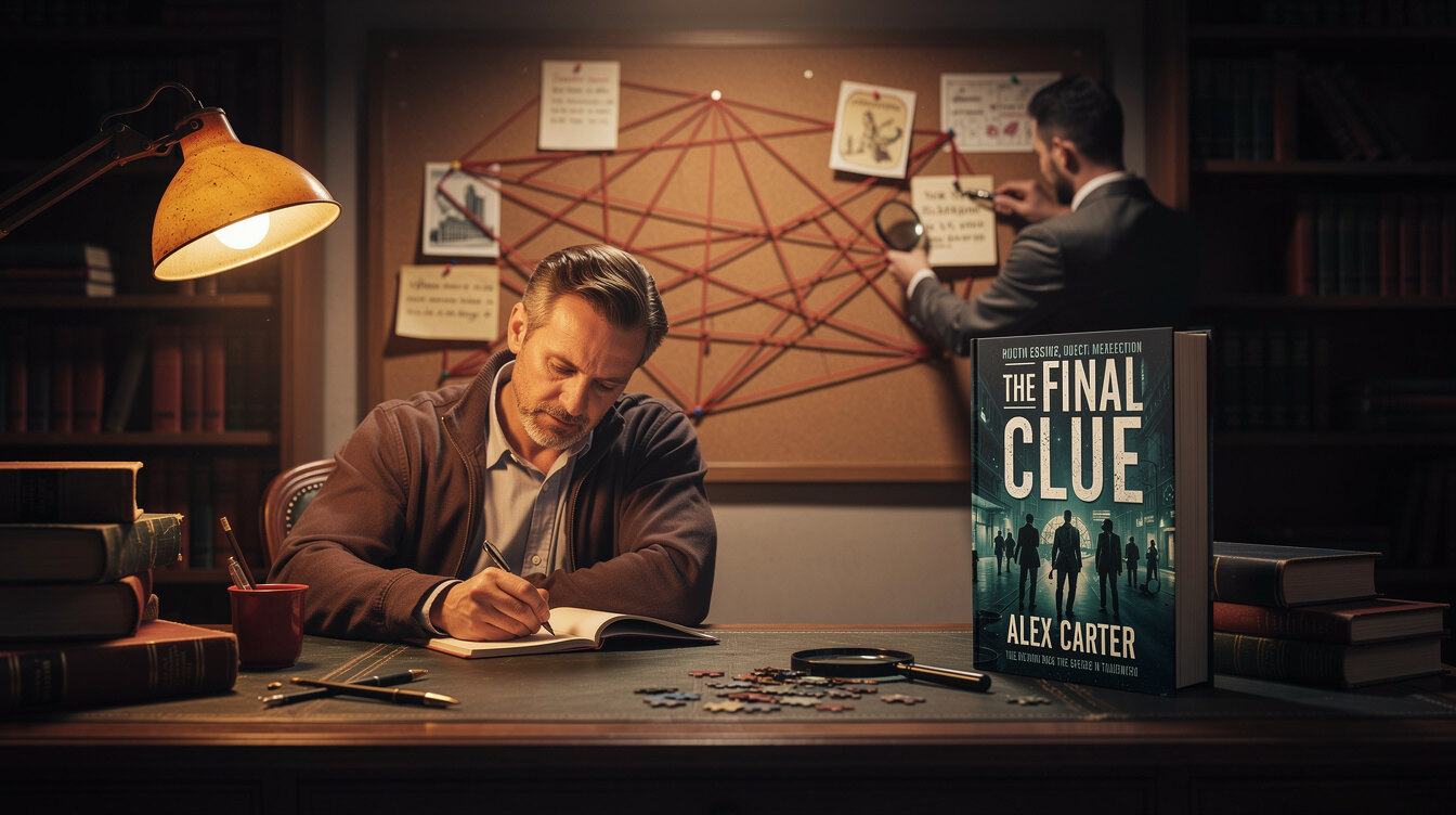 mystery author writing